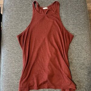 Free People XL maroon/rust/burgundy casual tank top